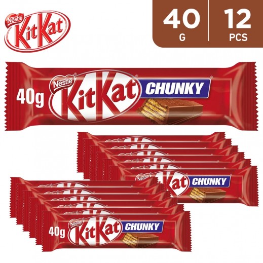 12 Pcs Bars of Kitkat Chunky (40g each)