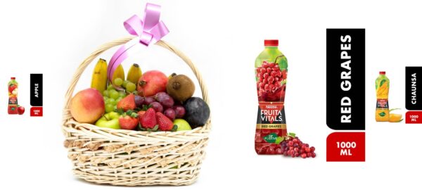 12113 Nestle Fruita Vitals Juice and Fresh Fruit Hamper