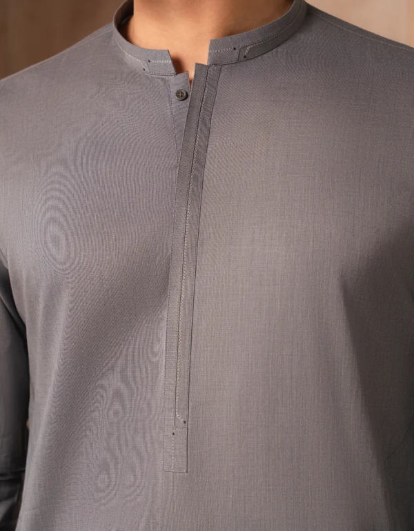 Denim Blue Cotton Casual Kurta