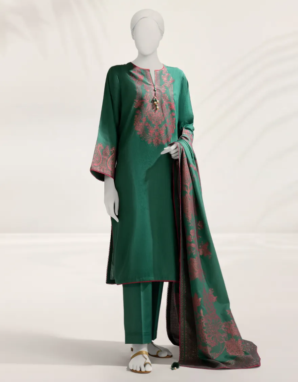 Multicolor Dyed Jacquard Unstitched 3pc 1 Multicolor Dyed Jacquard Unstitched 3pc