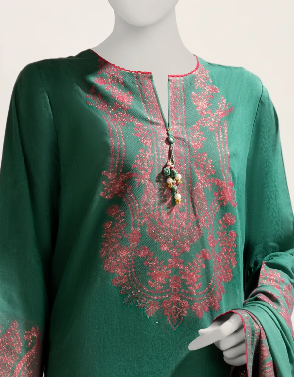 Multicolor Dyed Jacquard Unstitched 3pc 2 Multicolor Dyed Jacquard Unstitched 3pc