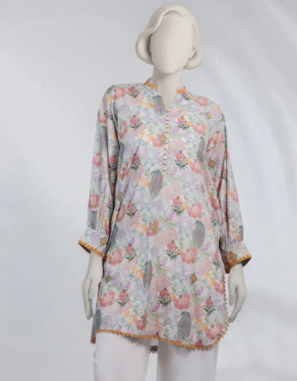 Multicolor Lawn Digital Printed Unstitched 1pc 2 Multicolor Lawn Digital Printed Unstitched 1pc