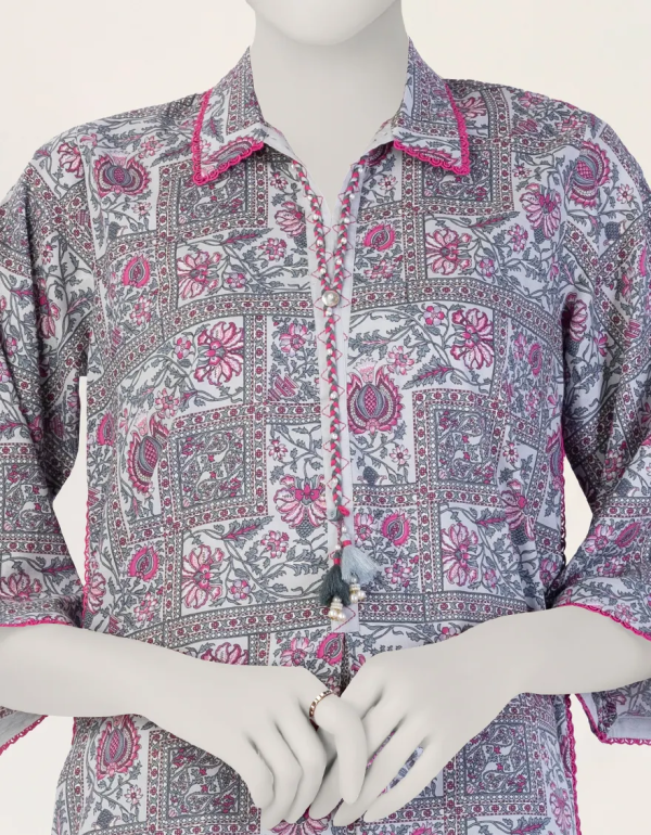 Multicolor Printed Liminal Unstitched 2pc 2 Multicolor Printed Liminal Unstitched 2pc