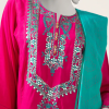 Pink Embroidered Linen Unstitched 3pc 2 Pink Embroidered Linen Unstitched 3pc