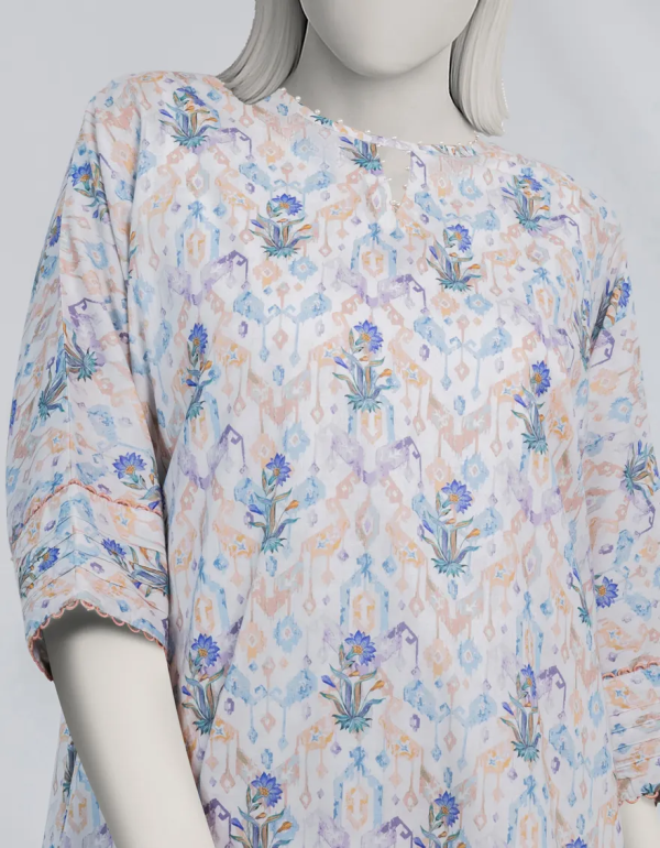 White Lawn Digital Printed Unstitched 1pc